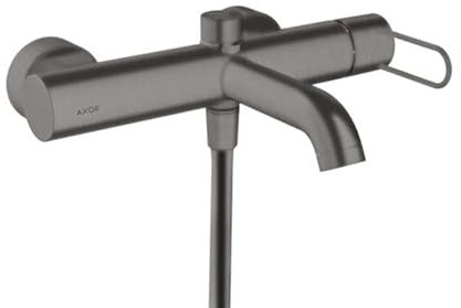 hansgrohe AXOR Uno Einhebel-Wannenmischer Aufputz, Bügelgriff, Ausladung 203mm, 38421340, Farbe: Brushed Black Chrome
