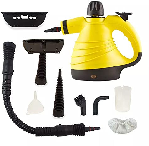 Steam Cleaner, 9 In 1 Set Steam Cleaner, 1500W Multi-purpose Handheld Steam Cleaners with 300ml Water Tank, for Kitchen, Toilets, Windows, Auto, Carpet, Sofa