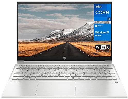 HP Pavilion Laptop, 15.6 FHD Touchscreen Display, Intel Core i7-1255U Processor, 32GB RAM, 1TB SSD, HDMI, Webcam, Wi-Fi 6, Backlit KB, Fingerprint Reader, Windows 11 Home, Silver