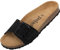 Palado Pantoletten Damen Malta EGS Haze – elegante Sandalen Made in Spain - bequeme Hausschuhe mit Kork-Fußbett - modische Sommerschuhe Schwarz UK7 - EU40