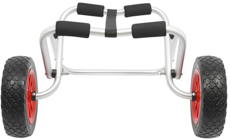 Kajaktransport, Faltbarer Transportwagen Bootswagen Kanuwagen mit Riemen, Wagen zum Transport von Booten bis 80kg für Boote Kanu oder Kajak