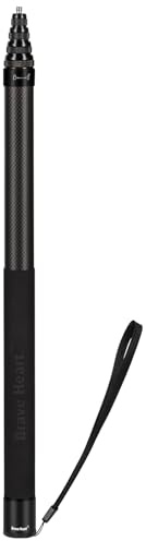 17-118/3.0m Carbon Fiber Invisible Selfie Stick 9.8ft Extended Super Long Pole for Insta360 X5/X4 Insta 360 X3 ONE X2, ONE R, ONE X, ONE GO 3S 3 2 Gopro Max Action Camera Accessories