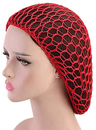 Egurs Malla para el Cabello Red de Cuidado del Cabello Forma de Malla Larga Gorro para Dormir Sombrero para Dormir Nocturno