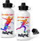 EnvyFone Personalised Water Bottle - FOOTBALL - Aluminium - Ideal for Kids School - Packed Lunch Bag - Sports Outdoors - Drinks - Gift Present