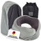 LIAMAN Reise Nackenkissen Nackenhörnchen - Reisekissen mit Abnehmbarer Kapuze und waschbarem Bezug | Travel Pillow aus reinem Memory Foam | Bequemes Nackenstützkissen im Flugzeug, Auto oder Bahn