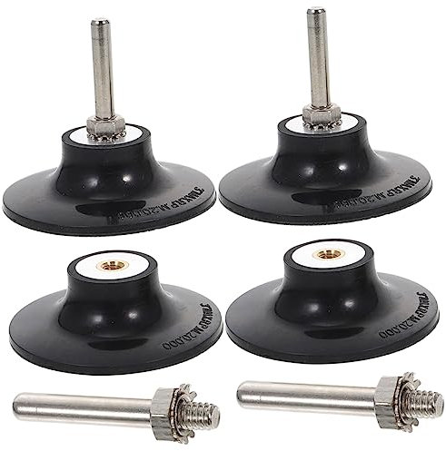 DOITOOL 4 Stück Radpolsterhalter Padhalter Schleiftellerhalter Scheibenhalter Zum Polieren Winkelschleifer-scheibenhalter Halter Für Schleifteller Gummi Schleifscheibe Rotieren Bett