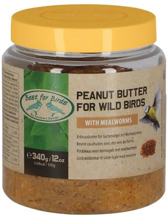 Esschert Design Erdnussbutter mit Mehlwürmern PET Wild Vögel Vogel Haus Futter