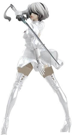 Xinchangda Figurine 2B Automata 9S - 17 cm - N° 2 de type B - Figurines d'action 2Byorha - Figurine d'anime debout - Décoration de bureau - Cadeau de collection