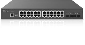 EnGenius Switch Gigabit Ethernet a 24 porte gestito dal cloud ECS1528T con 4 porte SFP+