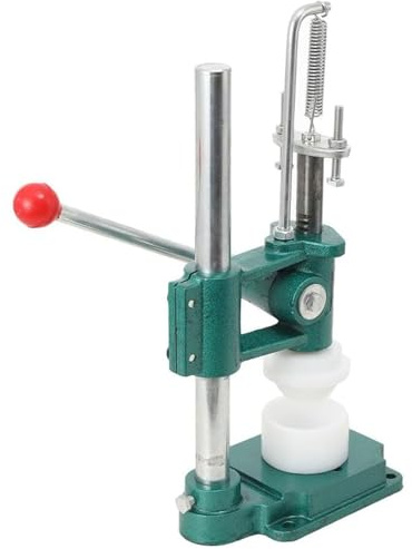 PioMue Máquina para prensar Tartas, Prensa Manual para Hacer Masa de Tarta de Huevo con 1 Molde, Utensilios de Cocina para Hornear Tartas de Crema pastelera, masas de Tarta y Conos de Waffle SN6024