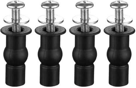 Tornillos de asiento de inodoro, 4 piezas, Kit de Fijación Tapa WC Universal, tuercas de repuesto para inodoros, Tornillos de Expansion para Tapas, para una sujeción firme y duradera