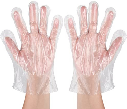 Disposable Food Prep Gloves - 500 PCS Disposable Plastic Gloves forFood Safe , Food Handling, Cooking，One Size Fits Most