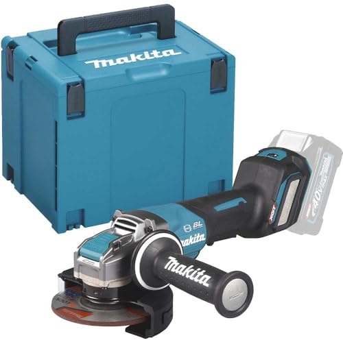 Makita GA044GZ01 40V Max Li-ion XGT Brushless 125mm Angle Grinder Supplied in a Makpac Case - Batteries and Charger Not Included