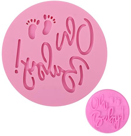 Baby Celebrations Stamp 3D Design Cookie Stamp for Cupcake,Cake,Cookie,Fondant Decoration (Style 2)