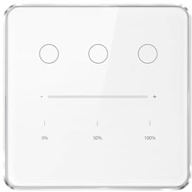 Smart Light Dimmer Switch, 3 Gang, Works with Alexa, Google Home, Tuya App, Neutral Wire Required, Tuya Zigbee Hub Required