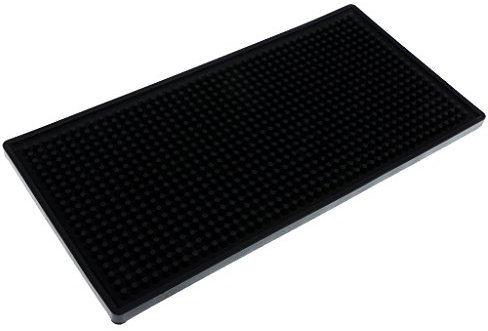 Tappetino da bar in gomma, impermeabile, in PVC, sottobicchiere in vetro, 15 x 30 cm