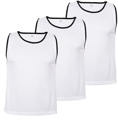 Cawila 3er Set Trainingsleibchen für Erwachsene, Markierungshemd für Sport und Freizeit wie Fußball und Handball sowie Schulsport zur Team-Markierung, Sport Bibs