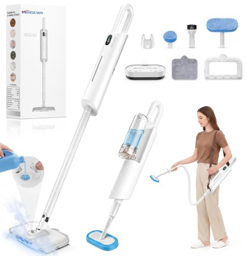 Steam Mops for Floor Cleaning, MultiPurpose Steam Cleaner for Home with 13 Accessories, Detachable Handheld Steam Mop for Home