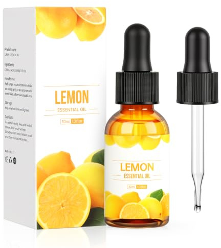 AOOSA Eteriska oljor citron, 30 ml naturliga eteriska oljor | Fräsch ren doftolja för luftfuktare diffusor för hemlagad tillverkning av badpumpar, tvål och ljus
