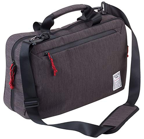 TROIKA Business Briefcase XXL BBG60/GY A4 Porte-documents en polyester Gris/noir Dimensions : 42 cm x 28 cm x 5 cm, gris/noir, A4, Classique
