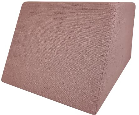 MiaSuite Cuscino a Trapezio 55x40x30 cm, aiuta a sollevare le gambe e a scaricare la schiena - in Waterfoam, Sfoderabile. Favorice il flusso sanguigno e la decompressione delle gambe.