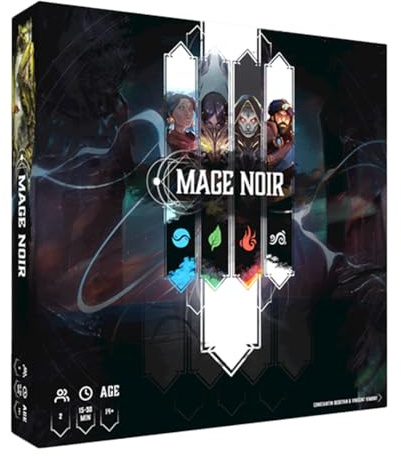 Mage Noir - Jeu de Cartes Stratégique et d’Affrontement pour 2 Joueurs - Boîte de Base - Jeu de Société dès 14 Ans - Version Française