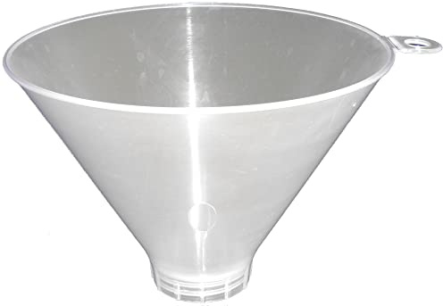 JBK Funnels Kitchen Tool Narrow Spout â Easy, Mess-Free Filling for Bottles, Milk Jugs, Squeeze Containers, Mini Plastic or Metal Jars, Mason Accessories â Clear 5.75 x 4.13 - 1 Pack