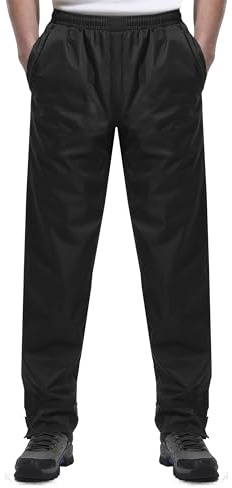 Coutyuyi Pantalons imperméable Homme Coupe Vent Respirants Moto Pantalon Pluie Velo Pantalon de Cargo Travail pour l'extérieur Convient,la randonnée，Utilisation du vélo