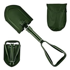 Pelle Américaine Pliante Noire avec Housse - Compacte et Robuste