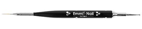 Emmi Nail 2in1 Dotting Tool mit Nailartpinsel Gr.00 I Nailart-Pinsel für Nägel mit Spot Swirl & Kunsthaar I Hilfsmittel für feinste Nailart-Malerei