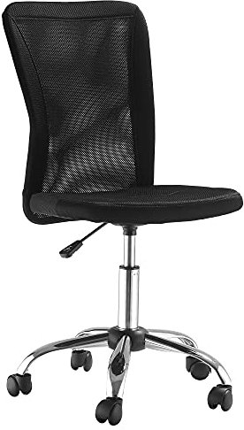 Vinsetto Bürostuhl Ergonomisch, Höhenverstellbarer Schreibtischstuhl, 360° Drehstuhl mit Atmungsaktiver Rückenlehne, für Büro, Arbeitszimmer, bis 100 kg Belastbar, Schwarz