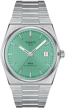 Tissot PRX Powermatic 80 Herren-Automatikuhren, 316L, Edelstahlgehäuse, grau, Edelstahl, 12 (T1374071109101), GRAU, Modern