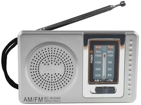 Radio Am FM Portátil, Radio Pequeña Pilas De Bolsillo | Radios De Transistores Am FM con Conector para Auriculares con Altavoz, Regalos Ideales para Padres, Ancianos Y Parientes