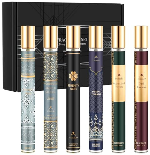 Fragrance for Men, 6x35ml Men's Perfume Gift Set, Eau de Parfum Men, Long-Lasting Mens Aftershave Gift Set,Travel Size Mini Parfum For Daily Use & Gifting, Valentine’Day Birthday Gifts