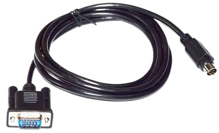 LPIQSPLK VGA-kabel 15-stifts hane till Mini DIN 8-stifts TV-box till grafikkort för dator. 8-stifts VGA-kabel (5 m)