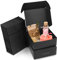 Kurtzy Karton Geschenkboxen Schwarz (20 Stk) – Schachteln 12 x 12 x 5cm Pappschachteln mit Deckel – Kraftpapier Geschenk Box zum Selber Aufbauen für Geschenke, Hochzeit, Party, Weihnachten
