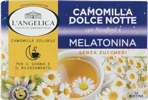 L'angelica Camomilla Solubile14 Buste Melatonina E Passiflora, 61g