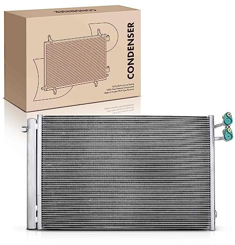 Frankberg Refrigerador de aire acondicionado Condensador de aire acondicionado Gasolina Compatible con Serie 1 E81 1.6L X1 E84 2.0L Serie 1 E87 2.0L Serie 1 cabrio E88 2.0L Serie 1 E81 2.0L 3443