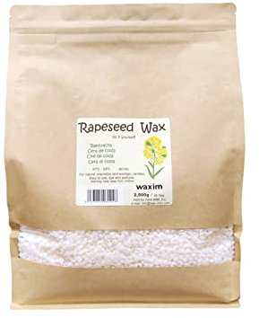 WAXIM. Rapswachs für umweltfreundliche Kerzen 2500 g in Perlen. Kerzenwachs Raps, veganes wachs raps, kerzenhertsellung, bio-wachs. Wachs für DIY.