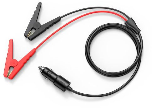 UGREEN Starthilfekabel mit Zigarettenanzünderstecker an Krokodilbatterieklemmen Überbrückungskabel für 12/24V Automotoren, perfekt geeignet für 12V Fahrzeugen mit ugreen Powerstation