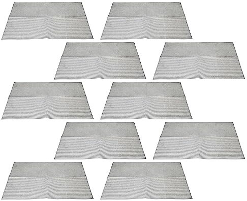 vhbw 10x filtro in Nonwoven per cappa da cucina da 60 cm - 57 x 47 x 0,3 cm, microfibra