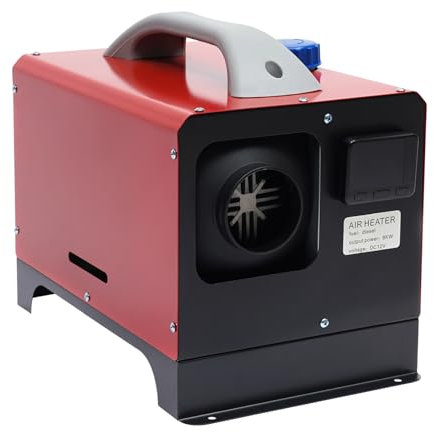OMGGYER Standheizung Diesel Dieselheizung 8KW 12V Standheizung Auto Diesel Lufterhitzer mit Fernbedienung und LCD Anzeige für Auto LKW RV Wohnmobil Boote (Rot)