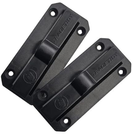 TradeTidy Trowel Holders, Tool Storage for Van and Garage, Designed to Hold Most Plasterers Finishing Trowels and Floorlayers/Tilers Notched Trowels. ABS Plastic Built, Pack of 2, Colour - Black