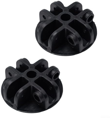 Besttoolifes Pop-Up-Baldachin-Verbindungsstück, 4-Wege-Mittelhalterung, schwarz, Pavillon-Zubehör, Zelt, Kunststoffabdeckung, Pop-Up-Pavillon-Ersatz (2 Stück)