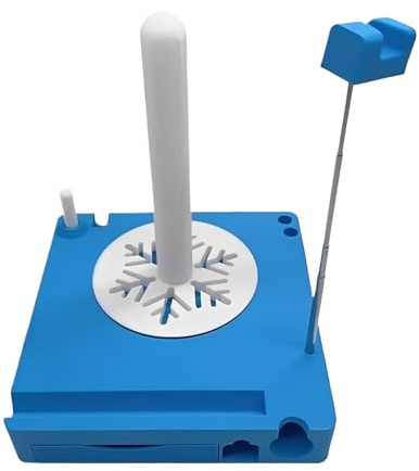 Supporto per filati per maglieria - Rastrelliera compatta da tavolo, portafilo per uncinetto, organizer da scrivania artigianale, dispenser per bobine con base stabile | Supporto per filati da tavolo