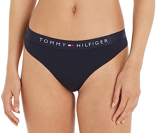 Tommy Hilfiger Tanga para Mujer String, Azul (Desert Sky), M