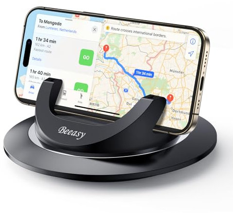 Beeasy Handyhalterung Auto, Handy Halterung Auto Armaturenbrett Kfz Handyhalter 360° Drehbar Autohalterung Silikon Universal Car Phone Holder für Smartphone iPhone Samsung Xiaomi