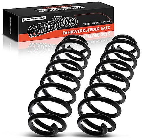 Frankberg 2x Federn Fahrwerksfeder Hinterachse Kompatibel mit 5er Touring E39 520 523 525 528 Kombi 1997-2004