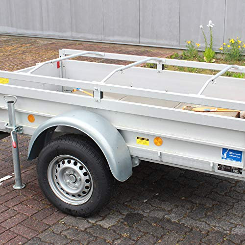 TRUTZHOLM 3X Alu-Bügel für Anhänger Flach-Planen verstellbar 1300-2100mm Planenstütze