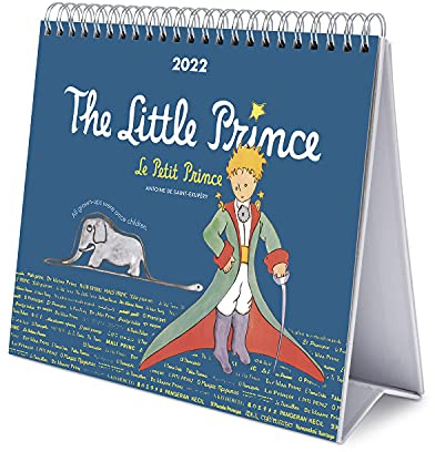 Grupo Erik Calendario escritorio Deluxe 2022 El principito-Calendario 2022 sobremesa-Calendario 2022 El principito │ Calendario El principito-Calendario mesa 2022-Calendario anual-Licencia oficial